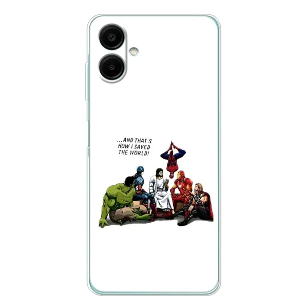 Чехол с рисунком «Иисус супергерой» для Samsung Galaxy A07 Чехол с рисунком «Иисус супергерой» для Samsung Galaxy A07
