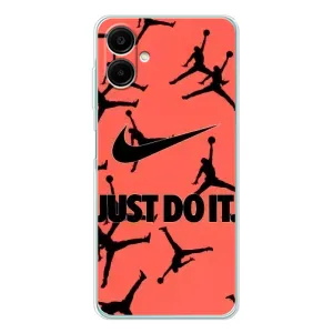 Силиконовый Чехол Nike Air Jordan на Галакси А07 (Just Do It)
