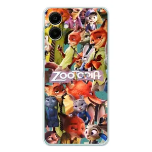 Силиконовый чехол с принтом Зоотрополіс для Samsung Galaxy A07 (Коллаж героев)