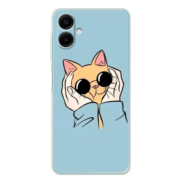Чехол с рисунком «КОТИК в очках» для Samsung Galaxy A07 Чехол с рисунком «КОТИК в очках» для Samsung Galaxy A07
