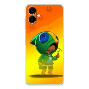 Чехол Бравл Старс для Samsung Galaxy A07 (LEON в кофте)