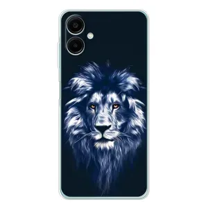 Чехол с картинкой на Samsung Galaxy A07 (Лев - синий)