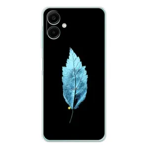 Чохол з картинками на чорному фоні для Samsung Galaxy A07 (Листя)