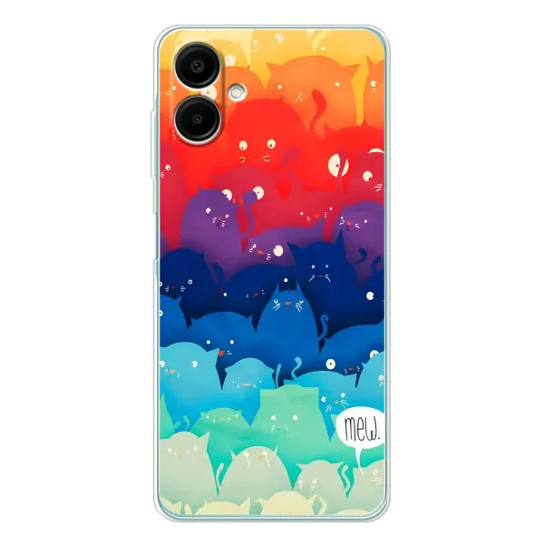 Чехол с рисунком «Mew» для Samsung Galaxy A07