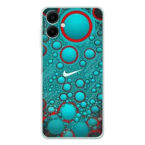 Силиконовый Чехол на Samsung Galaxy A07 с картинкой Nike (Найк зеленый)