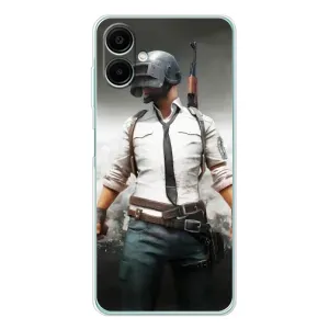 Силиконовый чехол с картинкой "Герой Pubg" на Samsung Galaxy A07 (Пабг)