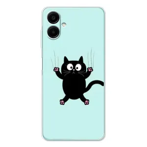 Силиконовый чехол с котиком для Samsung Galaxy A07 (Падающий кот)