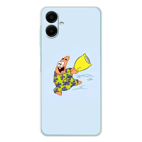 Чехол с рисунком «Патрик с подушкой» для Samsung Galaxy A07 Чехол с рисунком «Патрик с подушкой» для Samsung Galaxy A07