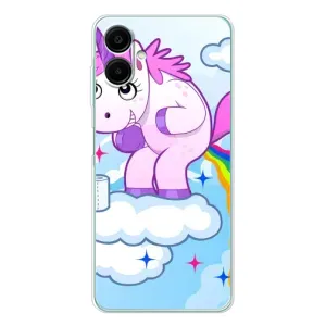 Чехол Unicorn на Samsung Galaxy A07 (Радуга единорожка)