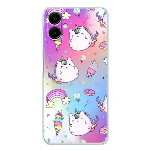 Чехол Unicorn на Samsung Galaxy A07 (Радуга и Единорог)