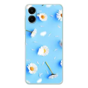 Чохол з Квітами для Samsung Galaxy A07 (ромашки на блакитному)
