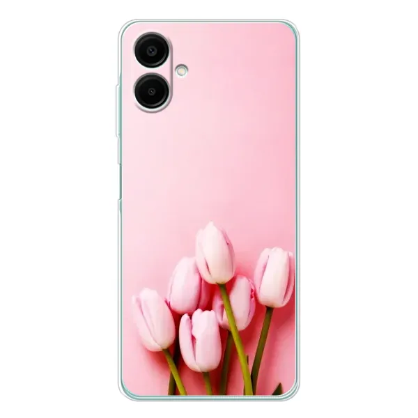 Чехол с рисунком «Розовые тюльпаны» для Samsung Galaxy A07 Чехол с рисунком «Розовые тюльпаны» для Samsung Galaxy A07