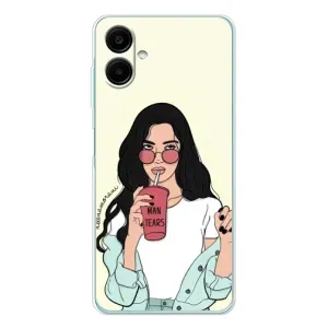 Силіконовый Чохол на Samsung Galaxy A07 з картинкой Модных девушек (З напоєм)