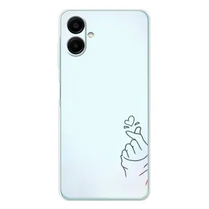 Чохол (Знак сердечка) для Samsung Galaxy A07 (Сердечко на блакитному)