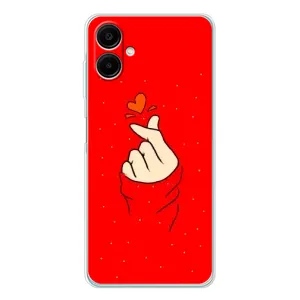 Чохол (Знак сердечка) для Samsung Galaxy A07 (Сердечко на червоному)