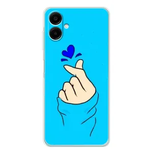 Чохол (Знак сердечка) для Samsung Galaxy A07 (Сердечко на синоьому)