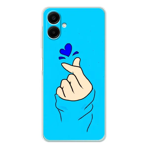 Чехол с рисунком «Сердце на синем» для Samsung Galaxy A07 Чехол с рисунком «Сердце на синем» для Samsung Galaxy A07