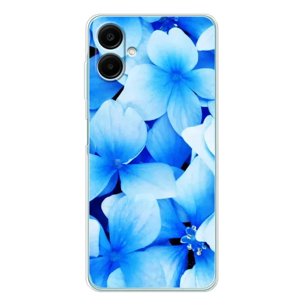 Чехол с рисунком «Синие цветы» для Samsung Galaxy A07 Чехол с рисунком «Синие цветы» для Samsung Galaxy A07