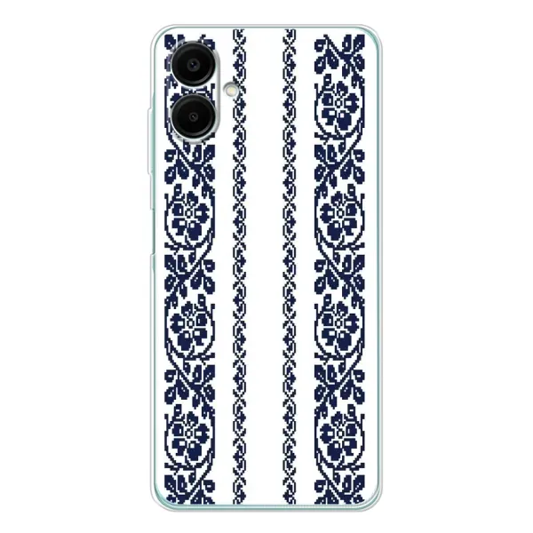 Чехол с рисунком «Синяя вышиванка» для Samsung Galaxy A07 Чехол с рисунком «Синяя вышиванка» для Samsung Galaxy A07