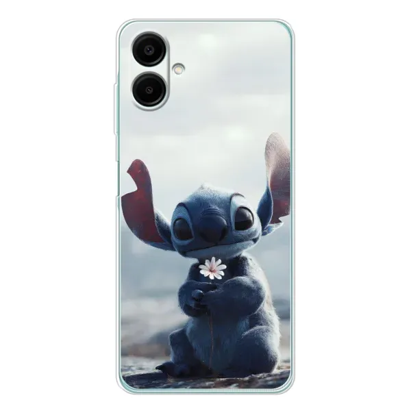 Чехол с рисунком «Стич с цветочком» для Samsung Galaxy A07 Чехол с рисунком «Стич с цветочком» для Samsung Galaxy A07