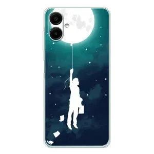 Чехол (ТПУ) с планетами на Samsung Galaxy A07 (To The moon)