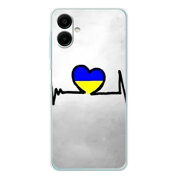 Чехол с рисунком «Украинская кардиограмма» для Samsung Galaxy A07 Чехол с рисунком «Украинская кардиограмма» для Samsung Galaxy A07