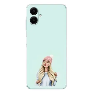 Силіконовый Чохол на Samsung Galaxy A07 з картинкой Модных девушек (В шапці)