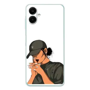 Силіконовый Чохол на Samsung Galaxy A07 з картинкой Модных девушек (У зеленому)