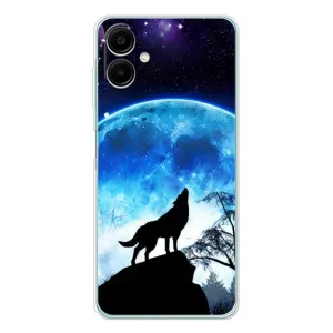 Чохол з Вовком на Samsung Galaxy A07 (Виє на місяць)