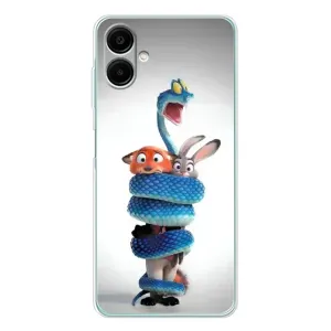 Силиконовый чехол с принтом Зоотрополіс для Samsung Galaxy A07 (Змея Зоо)