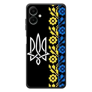 Силиконовый Чехол на Samsung Galaxy A07s (Герб и вышыванка)