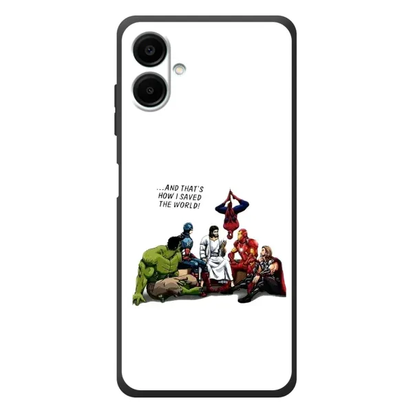 Чехол с рисунком «Иисус супергерой» для Samsung Galaxy A07s Чехол с рисунком «Иисус супергерой» для Samsung Galaxy A07s