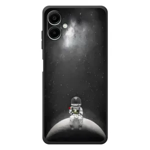 Силиконовый Чехол с принтом "Космонавты" на Samsung Galaxy A07s (Космонавт романтик)