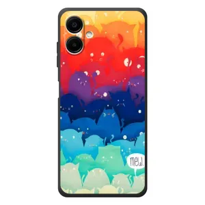 Силиконовый чехол с котиком для Samsung Galaxy A07s (Mew)