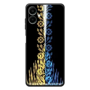 Силиконовый Чехол на Samsung Galaxy A07s (Патриотическая вышиванка)