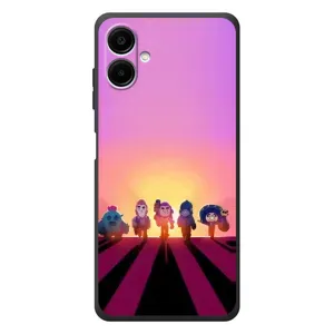 Силіконовый Чохол на Samsung Galaxy A07s з картинкою Brawl Stars (Персонажі на заході сонця)