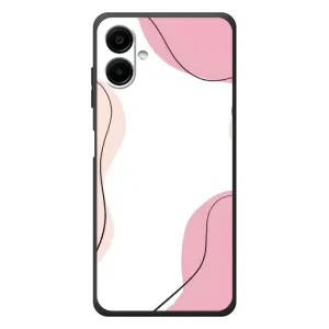 Чохол квітковий дизайн для Samsung Galaxy A07s (Рожевий фон)