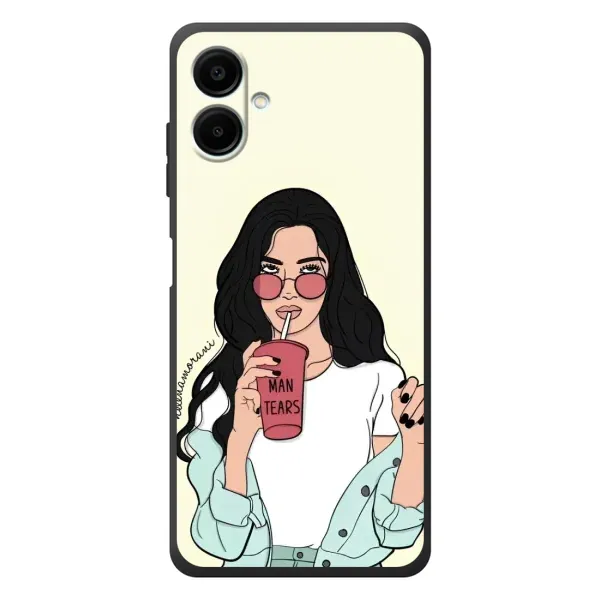 Чехол с рисунком «С напитком» для Samsung Galaxy A07s