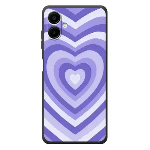 Чехлы с тематикой "Маленькие Сердечки" на Samsung Galaxy A07s (Сердце фиолет)