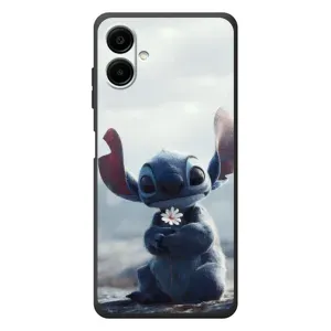 Чехол с рисунком Стич для Samsung Galaxy A07s (Стич с цветочком)