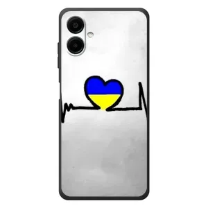 Силиконовый Чехол на Samsung Galaxy A07s (Я-Украина) (Украинская кардиограмма)
