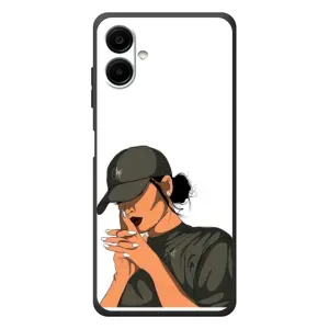 Силіконовый Чохол на Samsung Galaxy A07s з картинкой Модных девушек (У зеленому)