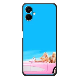 Силиконовый Чехол Барби Фильм на Samsung Galaxy A08 (Барби и Кен)