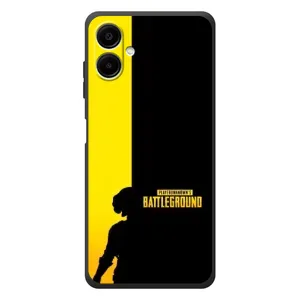 Чехол (TPU) с картинкой "Лого Пабг" на Самсунг Галакси А08 (Battlegrounds)
