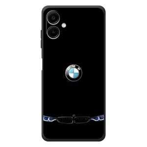 Силіконовий бампер з картинкою машини на Samsung Galaxy A08 (Чорний BMW)