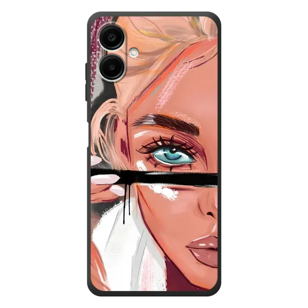 Чехол с рисунком «Девушка и ресницы» для Samsung Galaxy A08 Чехол с рисунком «Девушка и ресницы» для Samsung Galaxy A08