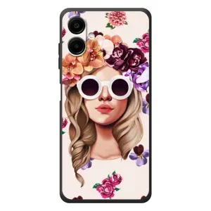 Чохол з картинкою Модні Дівчата Samsung Galaxy A08 (Дівчина в окулярах)