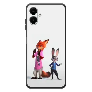 Силиконовый чехол с принтом Зоотрополіс для Samsung Galaxy A08 (Джуди и Ник)