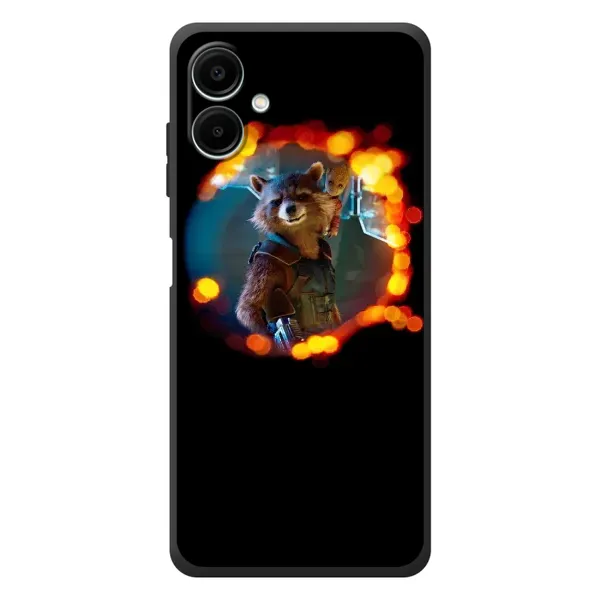 Чехол с рисунком «Енот Ракета» для Samsung Galaxy A08