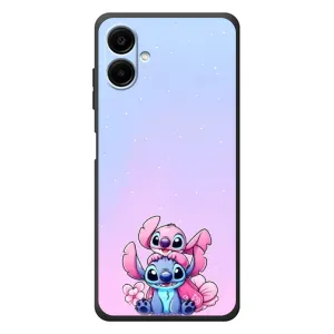 Чехол с рисунком Стич для Samsung Galaxy A08 (Энджл и Стич)